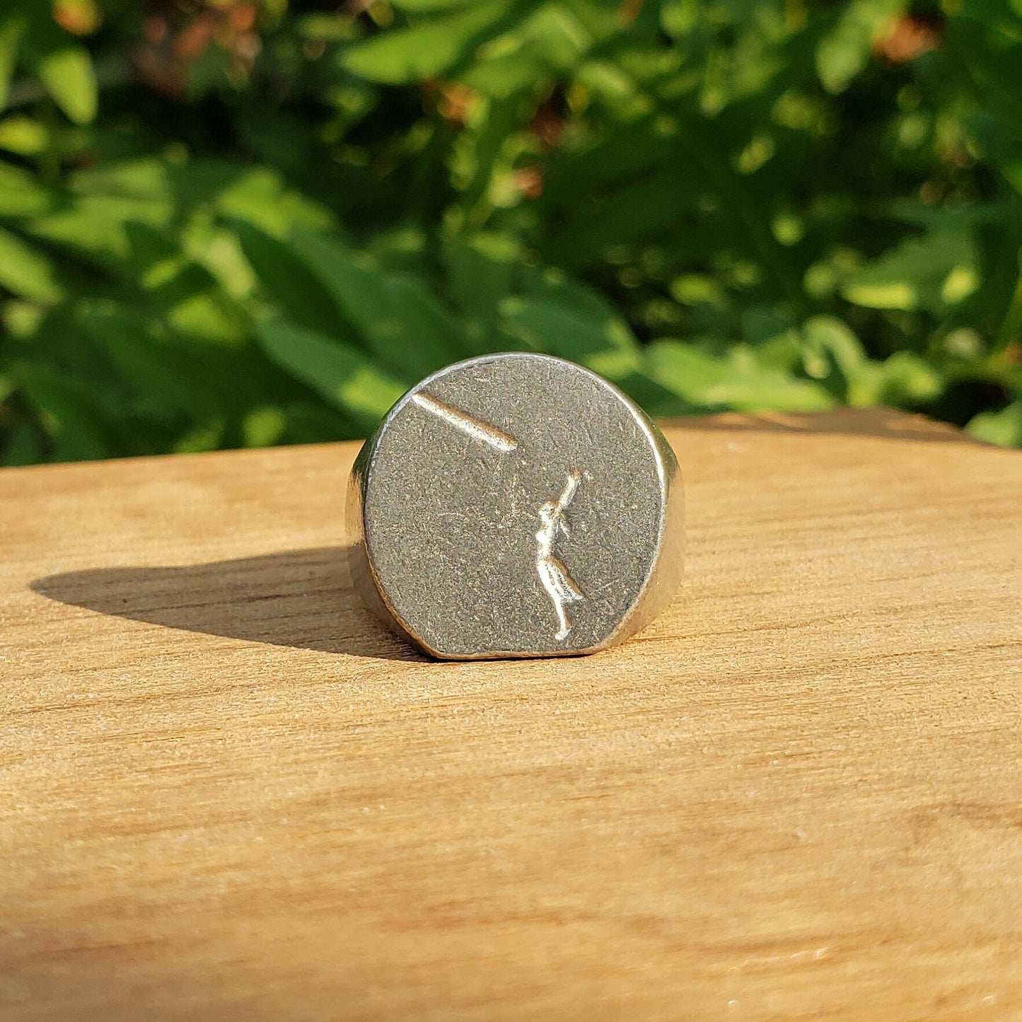 Caber toss throw wax seal signet ring