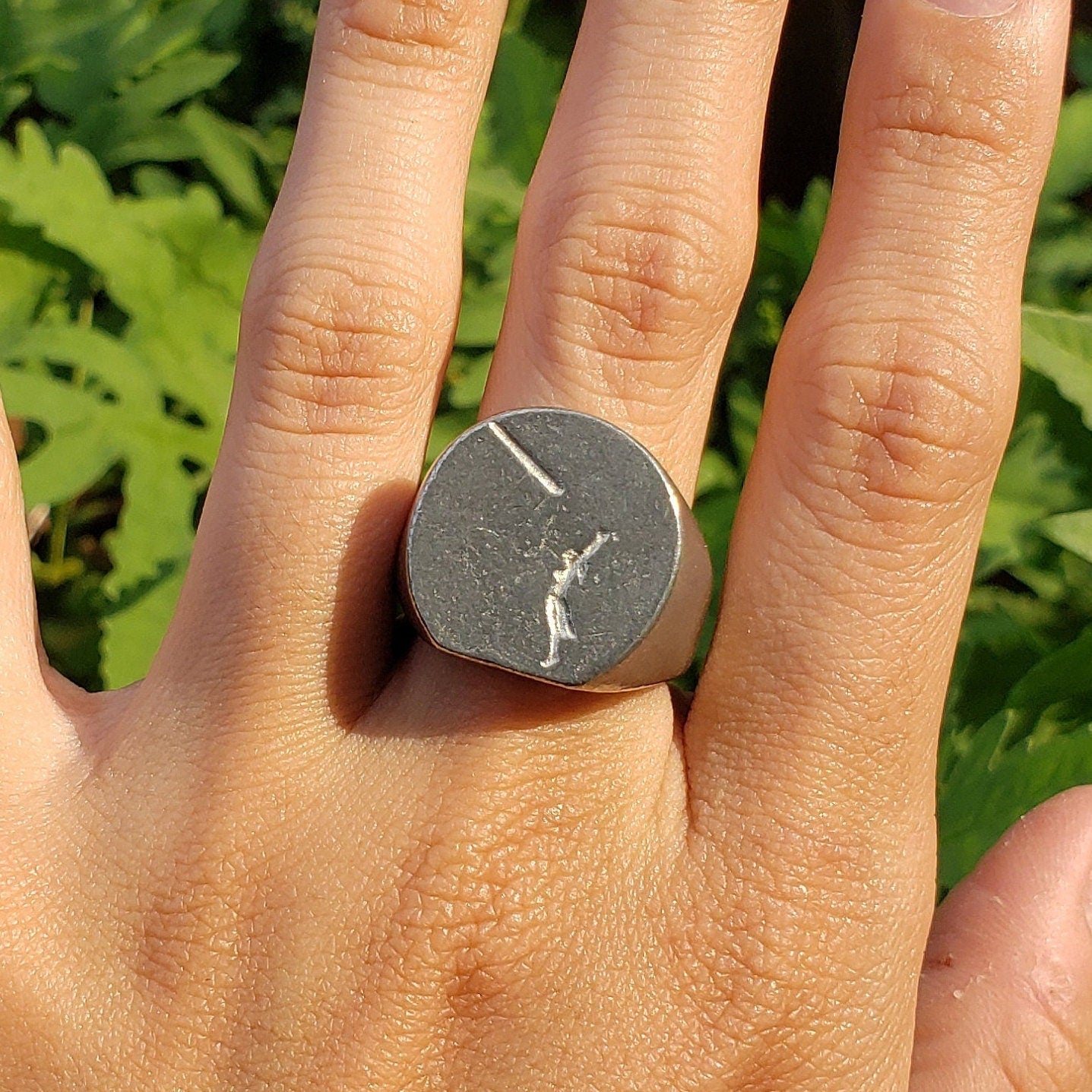 Caber toss throw wax seal signet ring