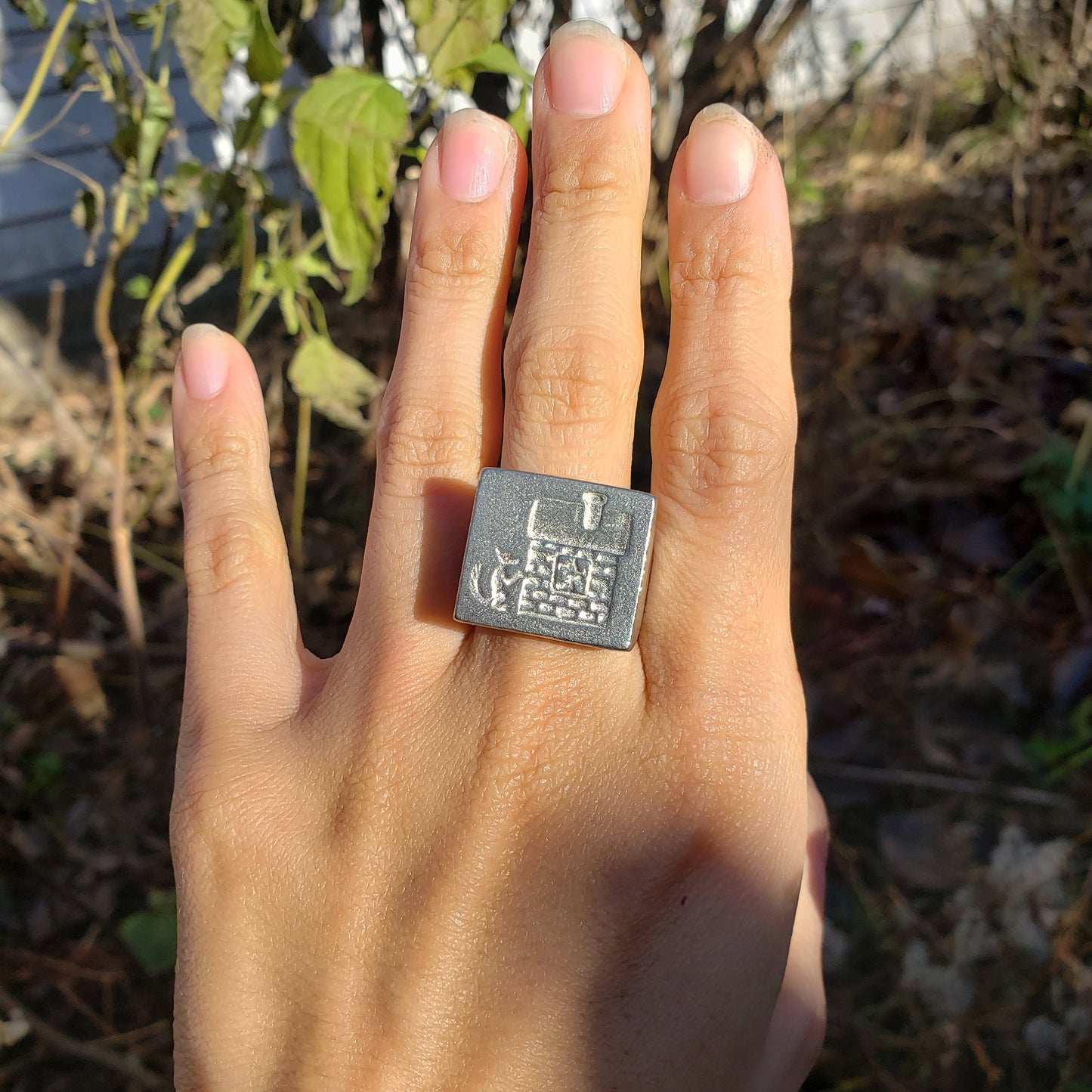 3 little pigs wax seal signet ring