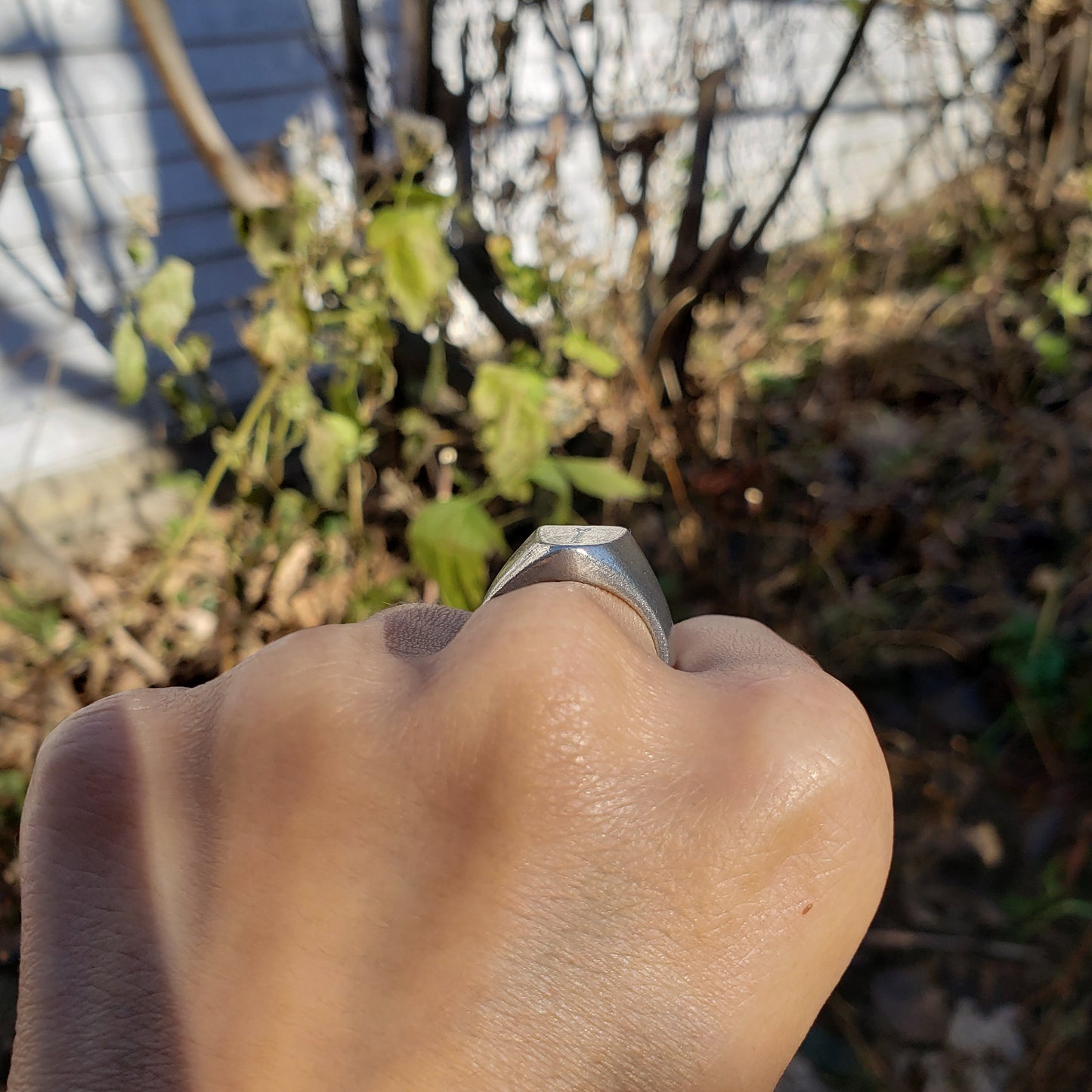 Arrow wax seal signet ring