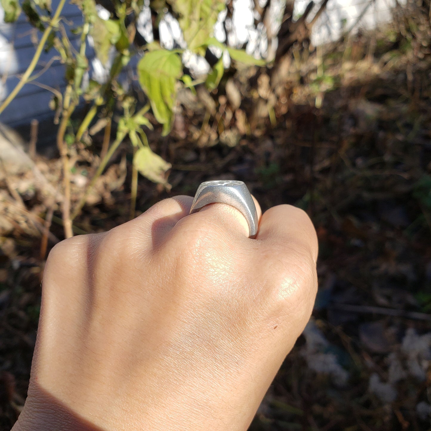 Biohazard wax seal signet ring