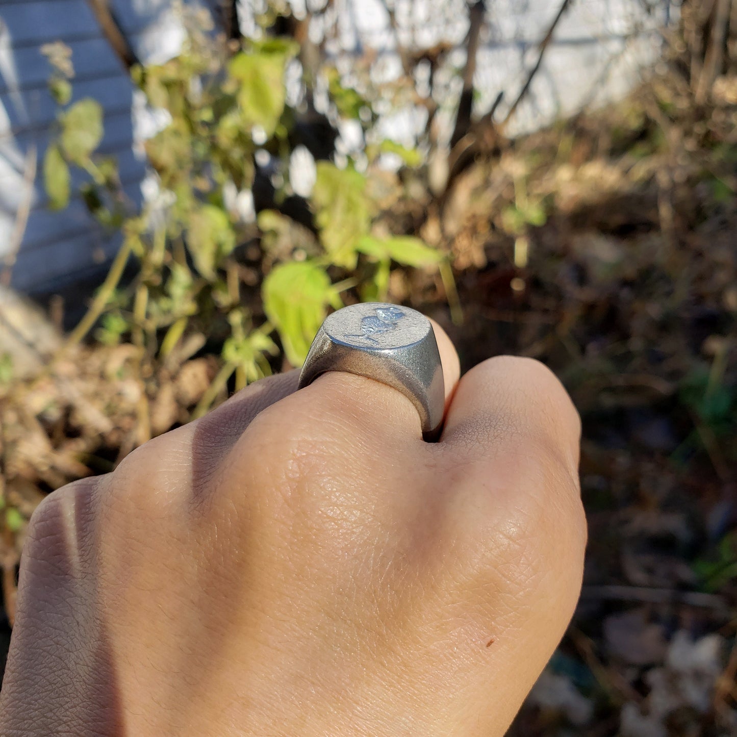 Dress form wax seal signet ring