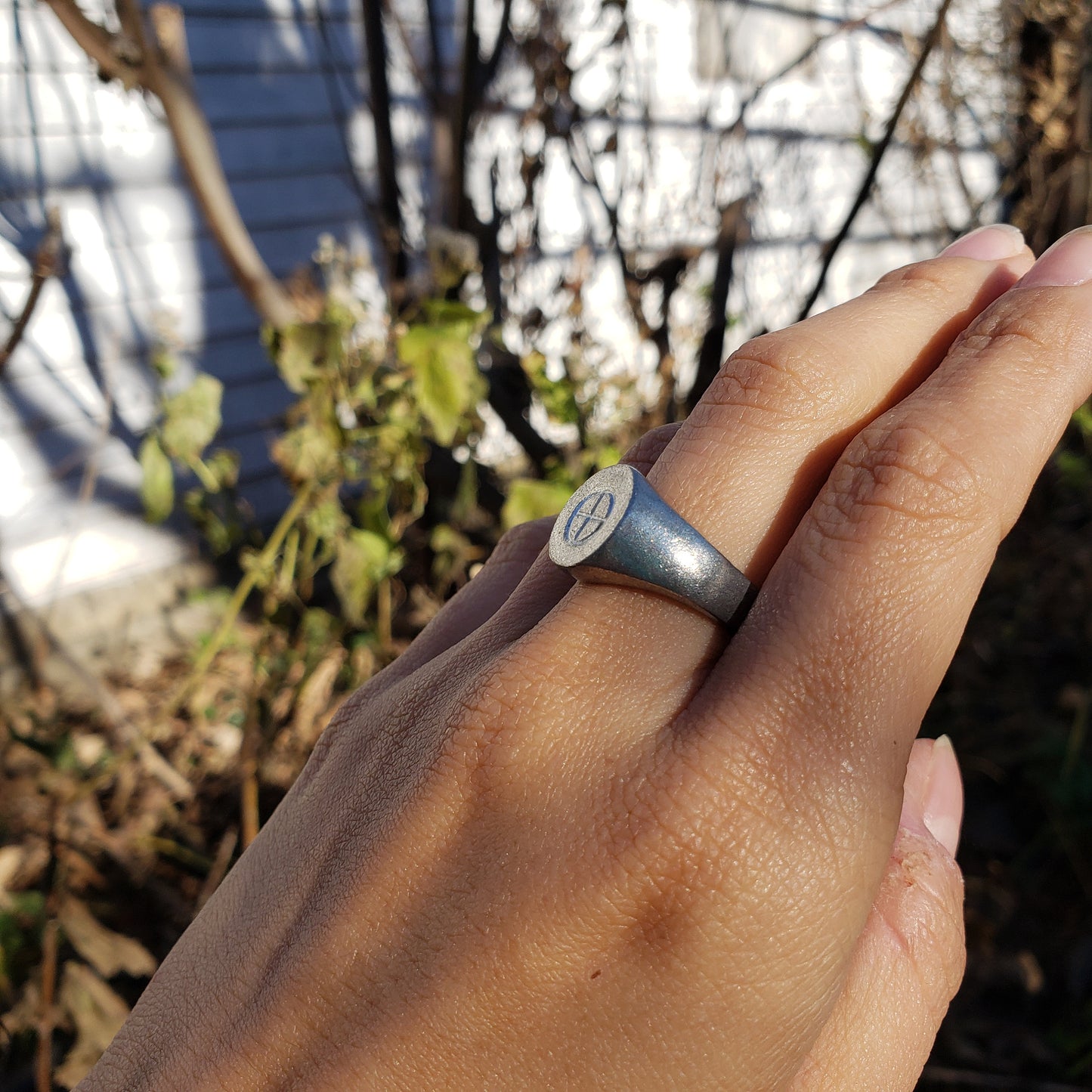 Earth sign wax seal signet ring