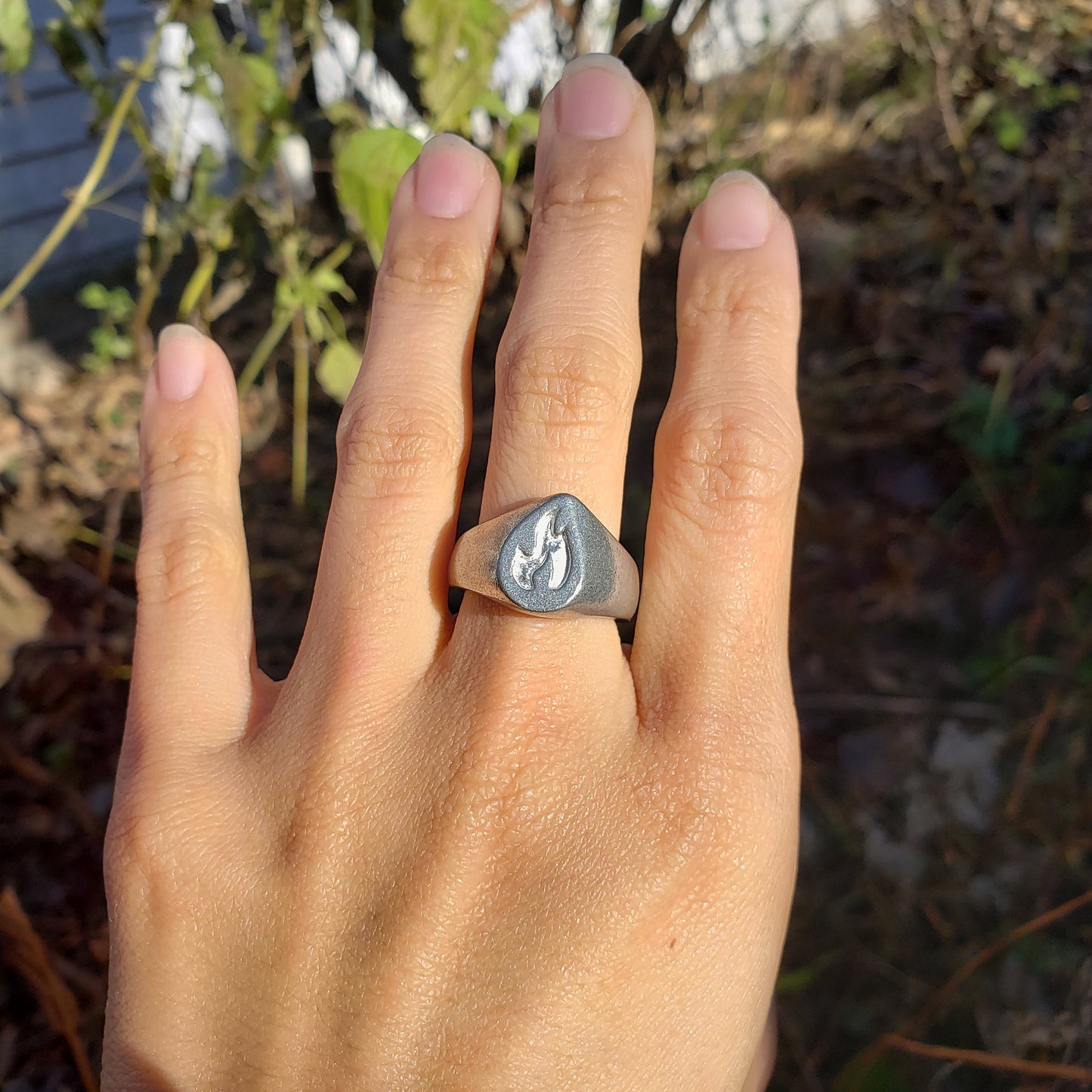 Fire wax seal signet ring