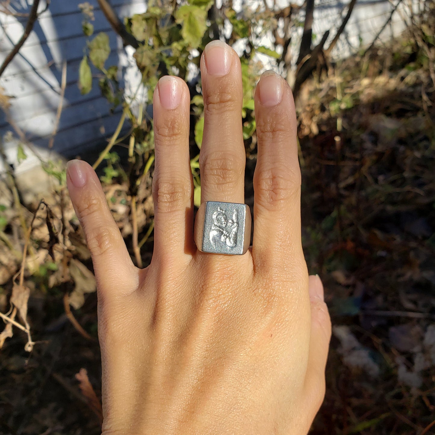 Life by the balls wax seal signet ring