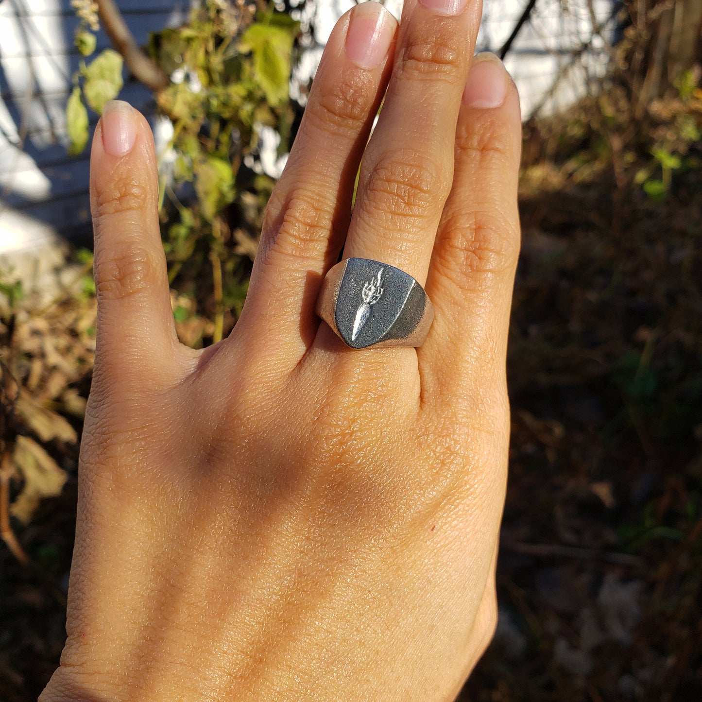 Torch wax seal signet ring