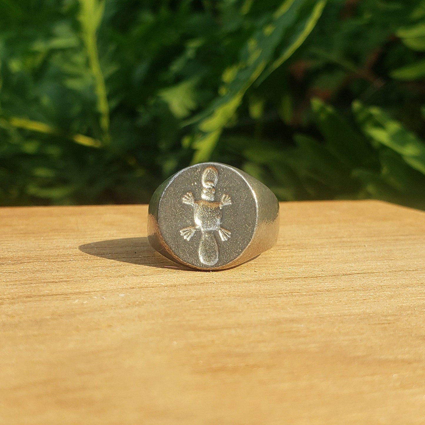 Platypus wax seal signet ring