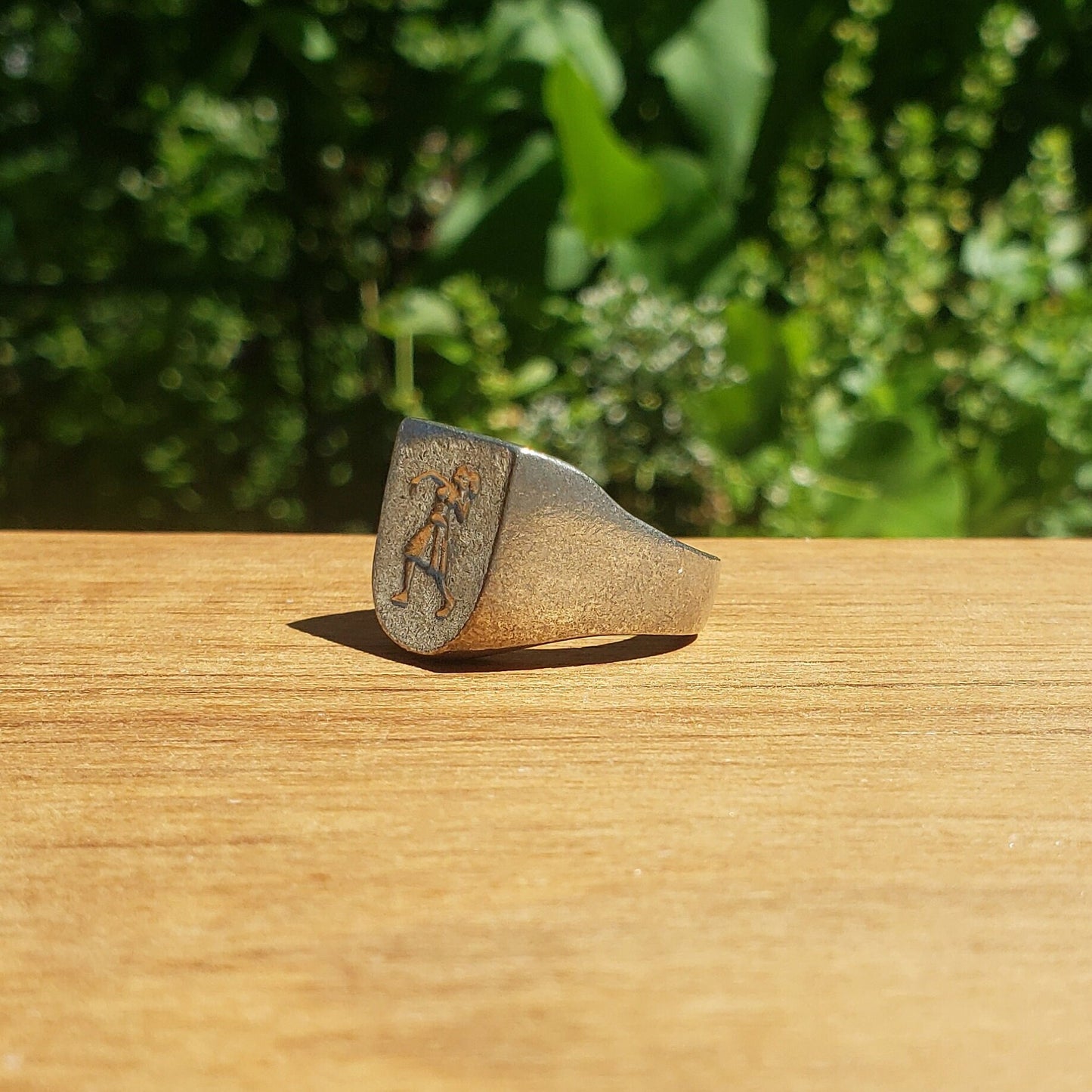 shot put wax seal signet ring