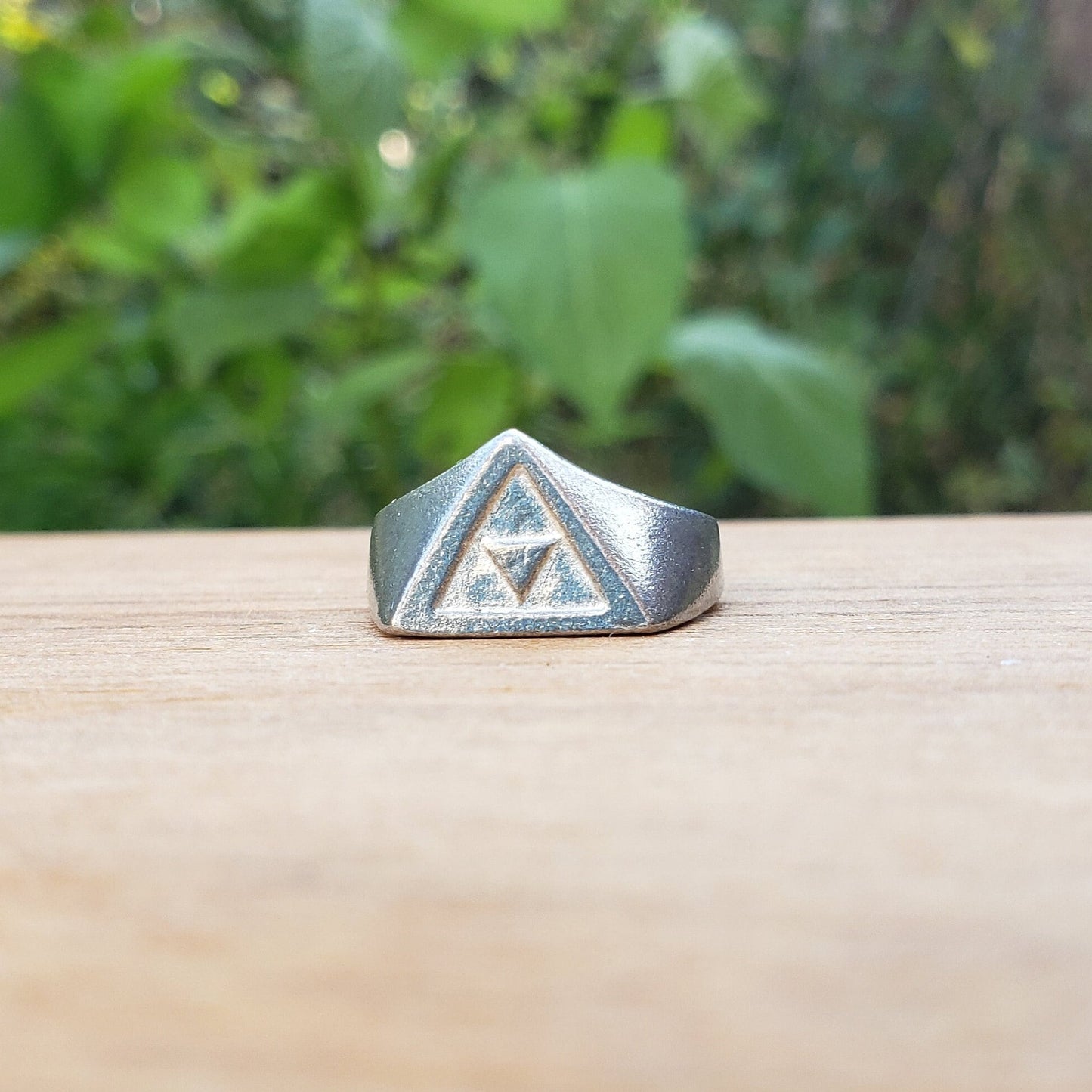 Sierpinski's Triangles wax seal signet ring