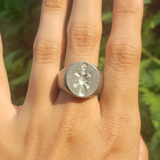 Platypus wax seal signet ring