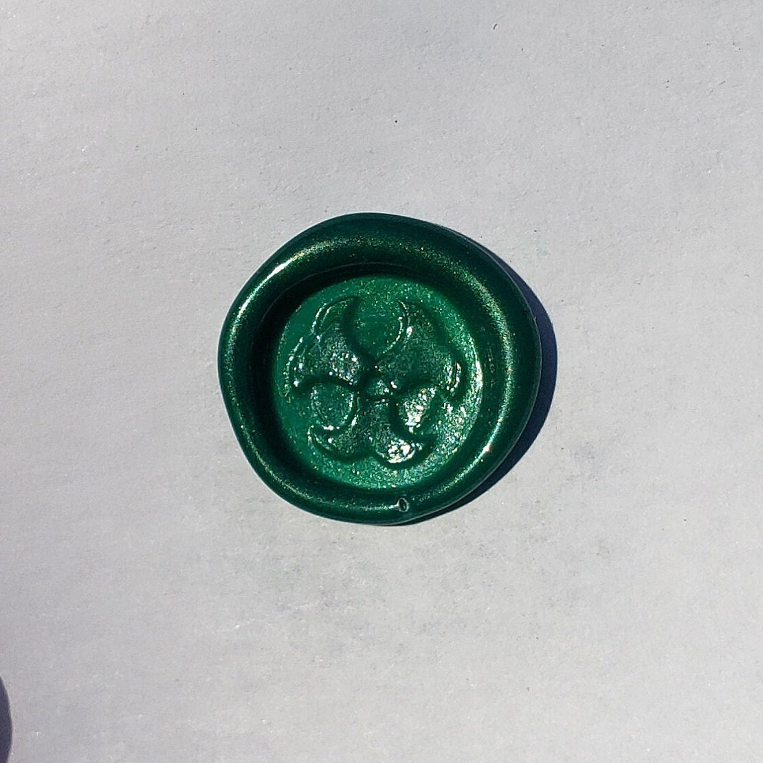 Biohazard wax seal signet ring