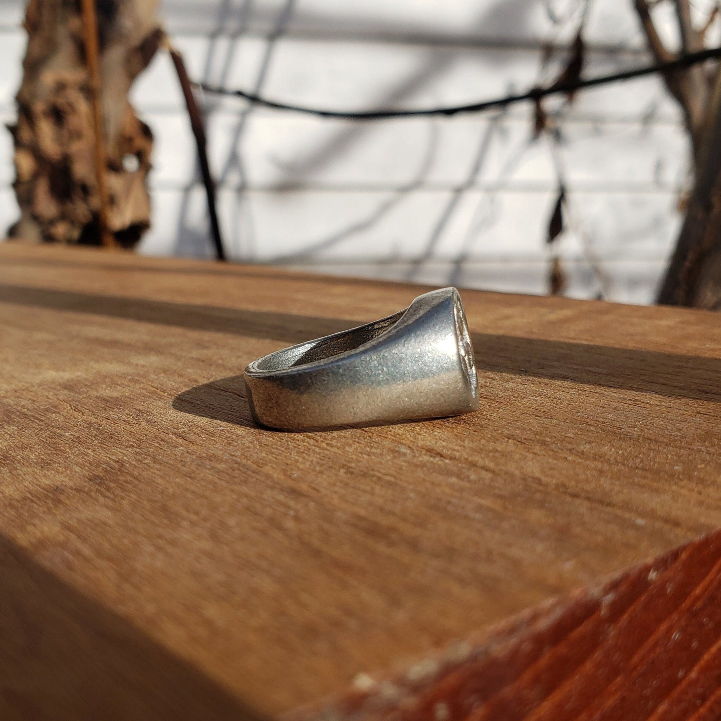 Biohazard wax seal signet ring