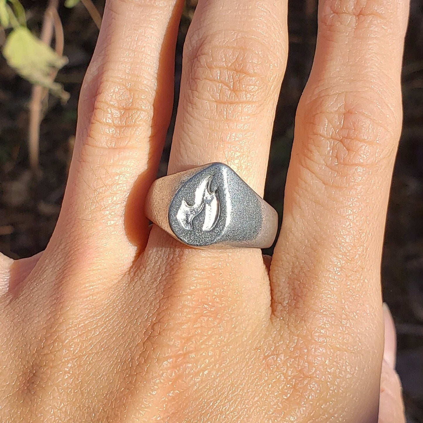 Fire wax seal signet ring