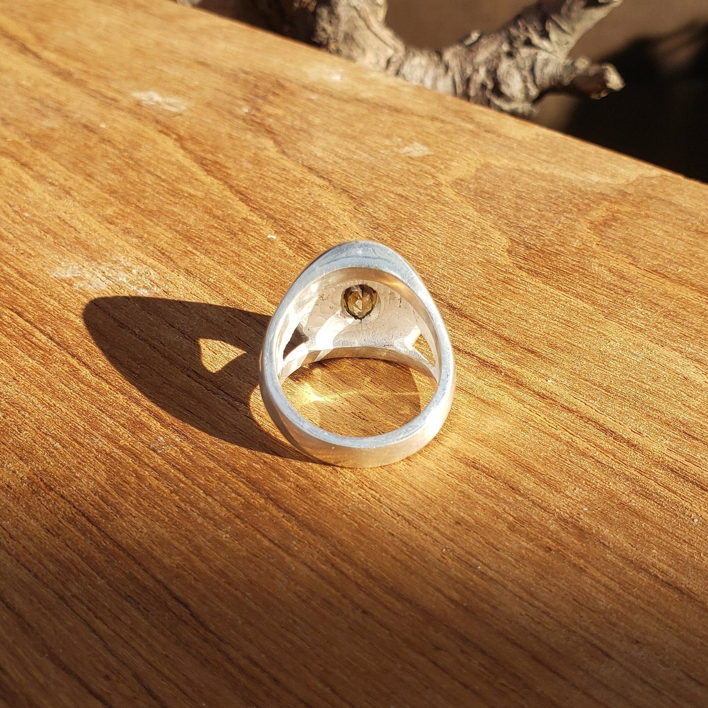 CrYAG pepperboard silver ring