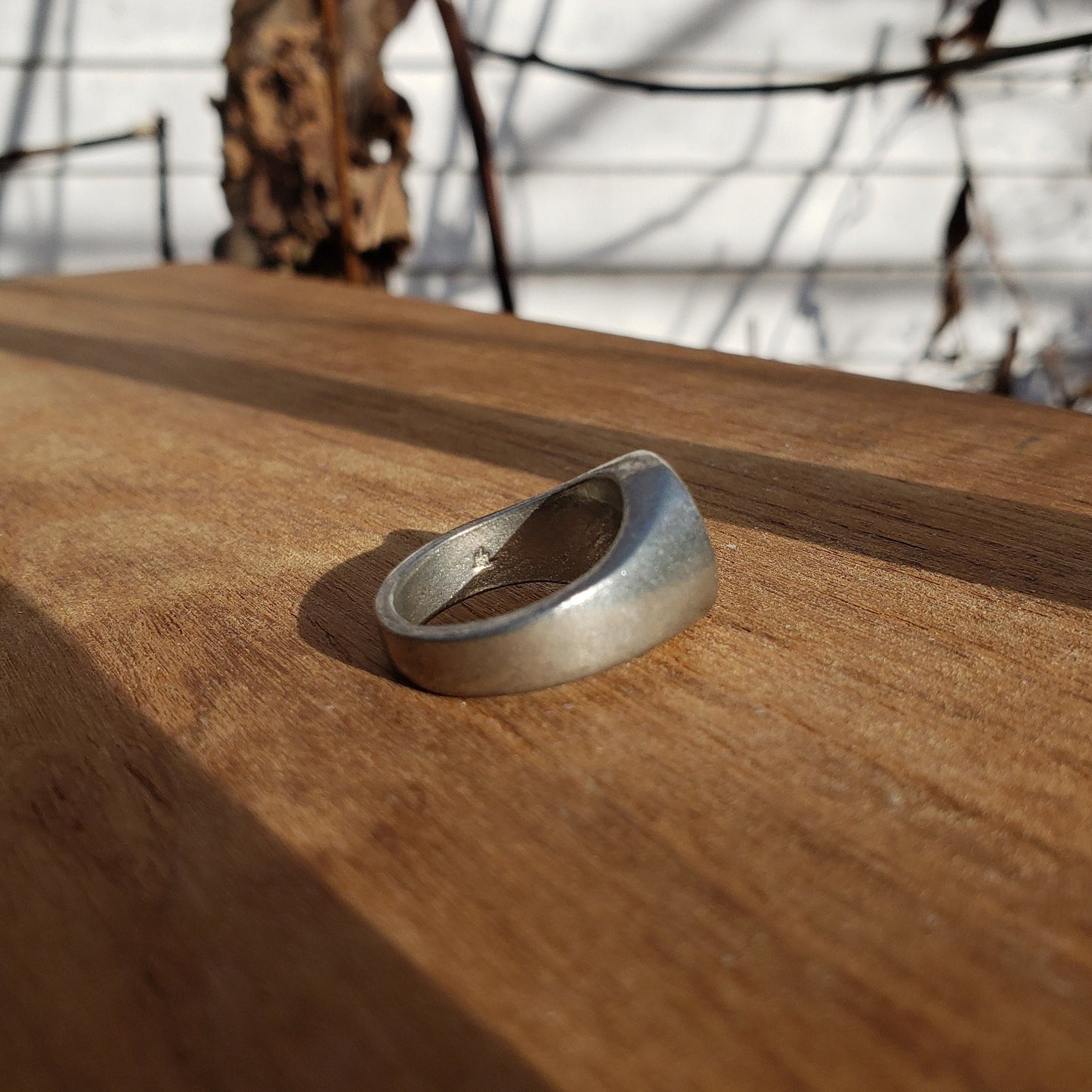 Nuclear warning wax seal signet ring