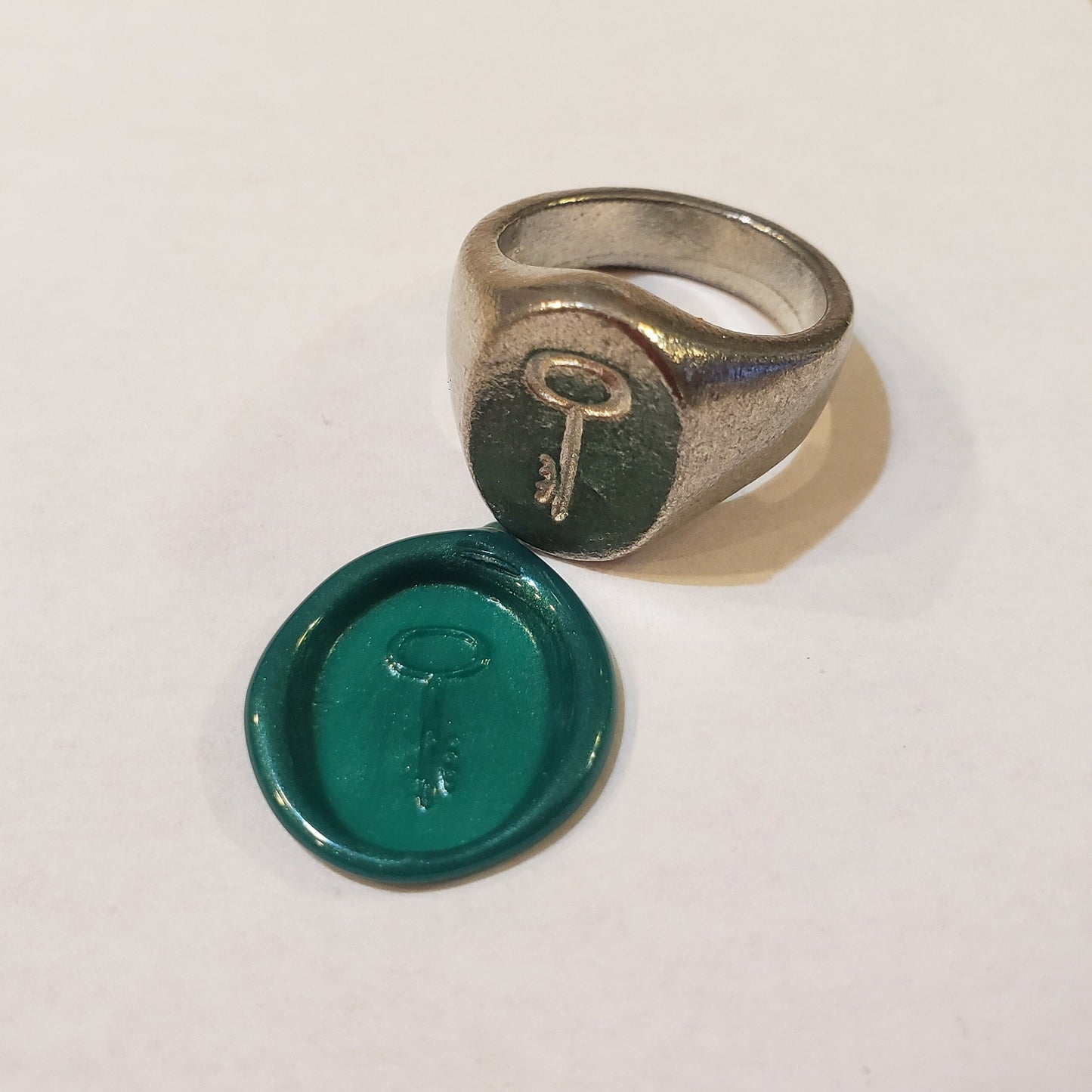 Key wax seal signet ring