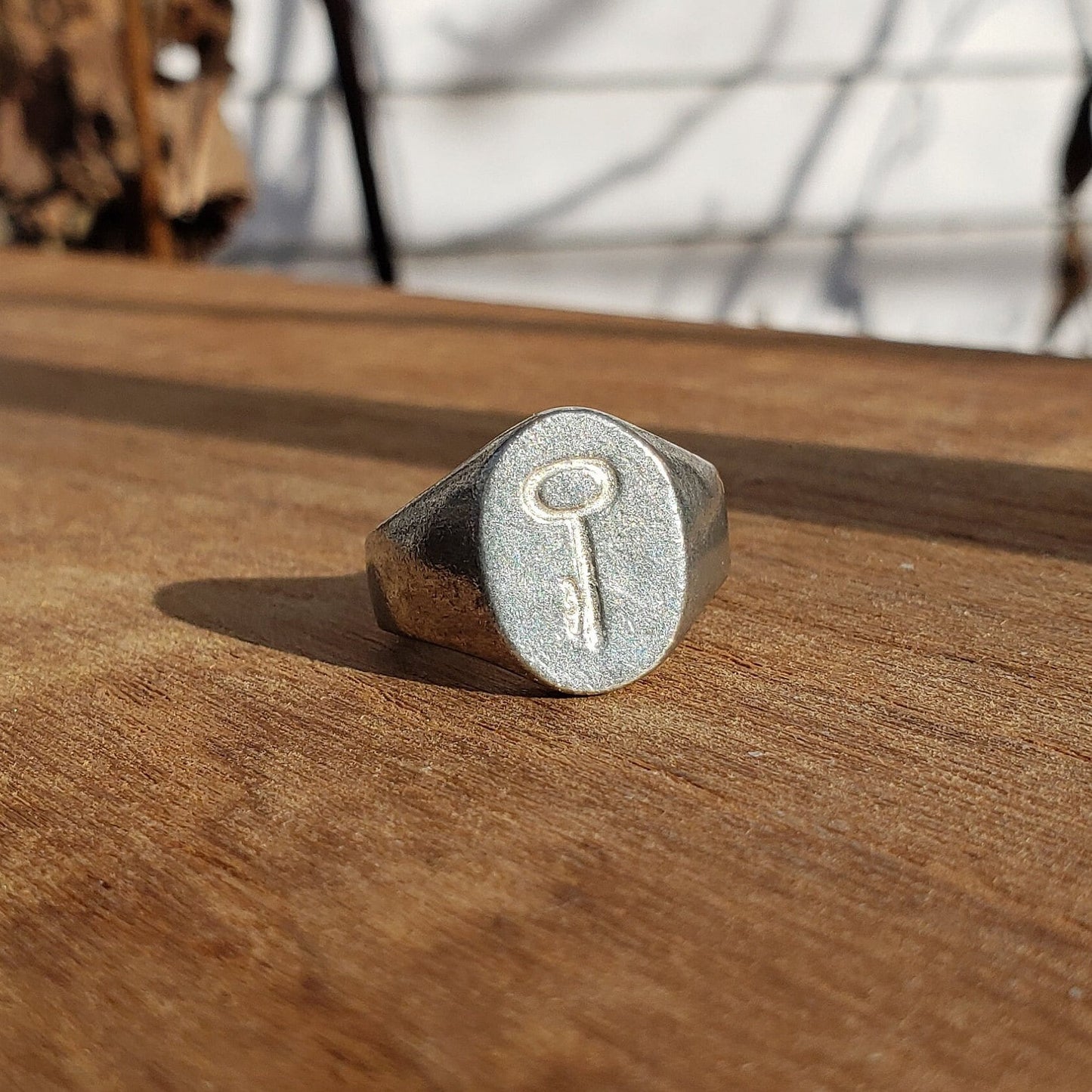 Key wax seal signet ring