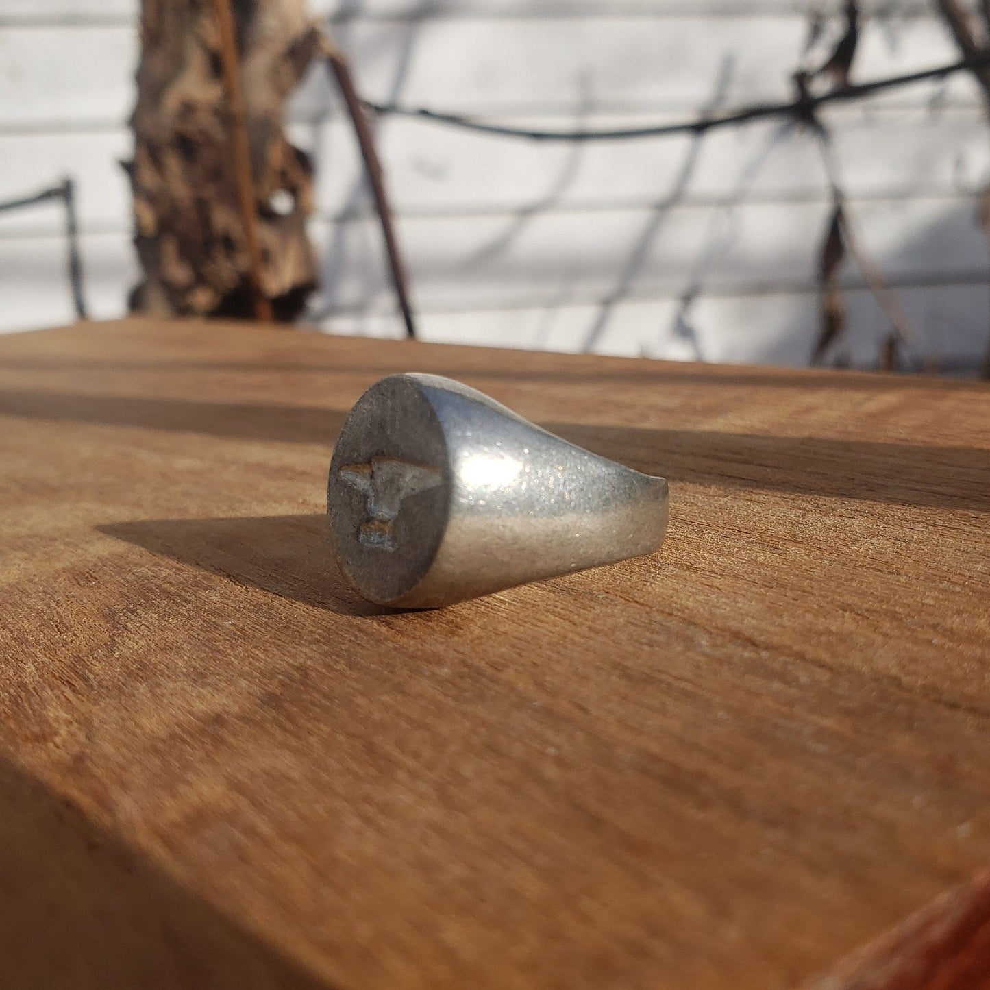 Anvil wax seal signet ring