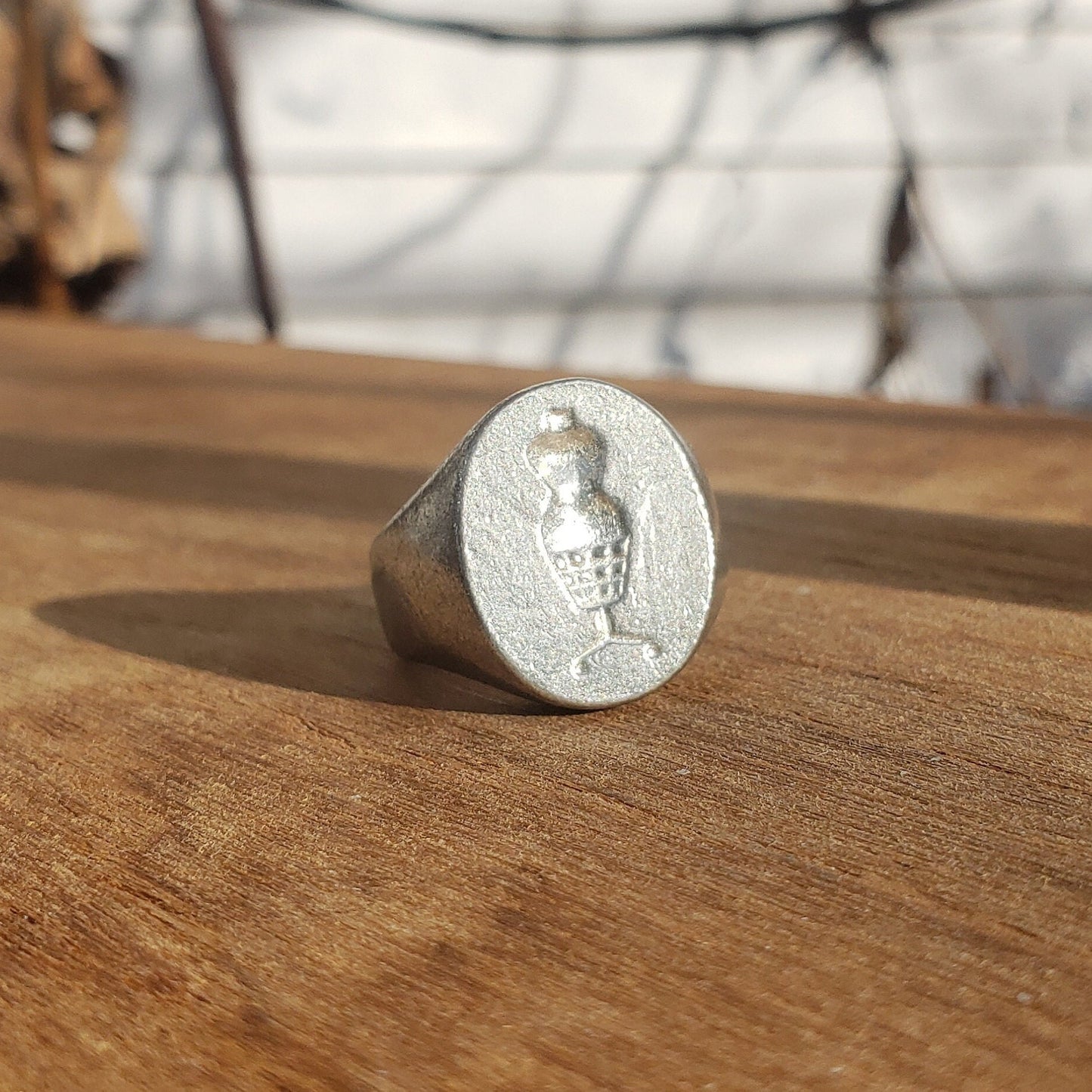 Dress form wax seal signet ring