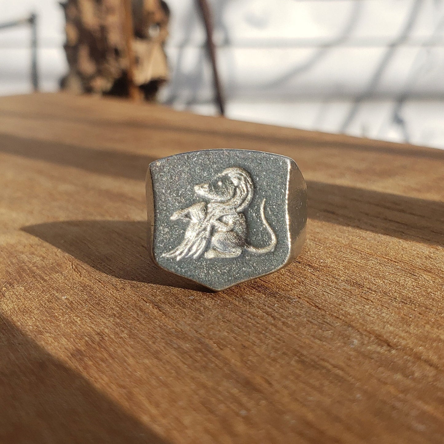 Ratpunzel wax seal signet ring