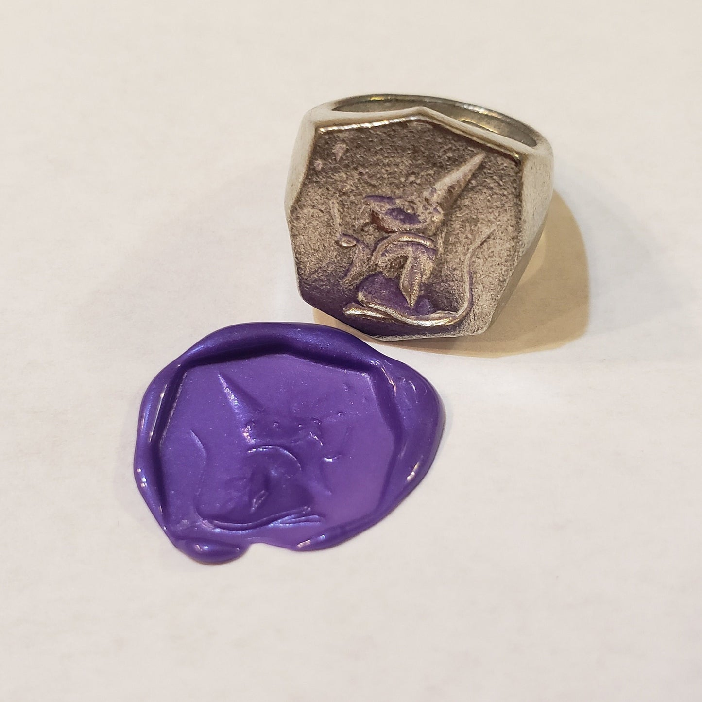 Magic mouse wax seal signet ring