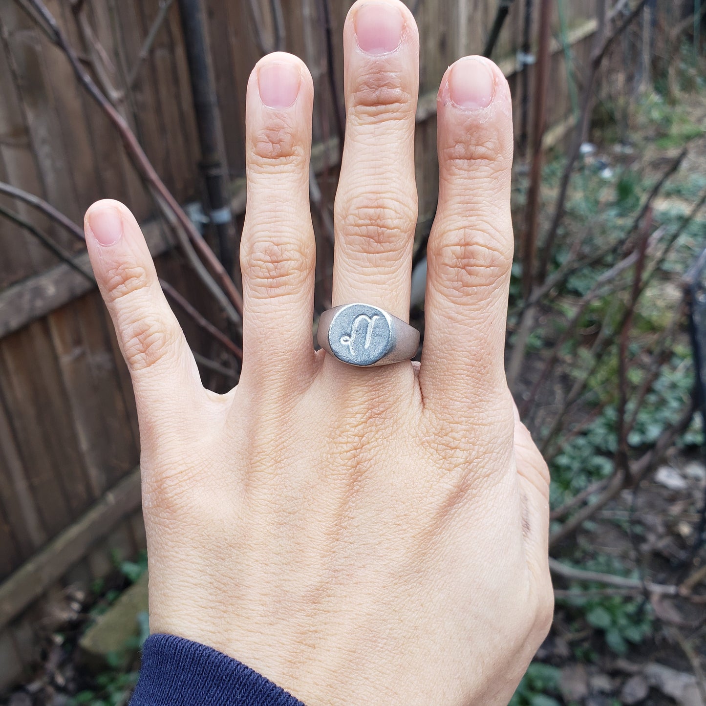 Capricorn sign wax seal signet ring