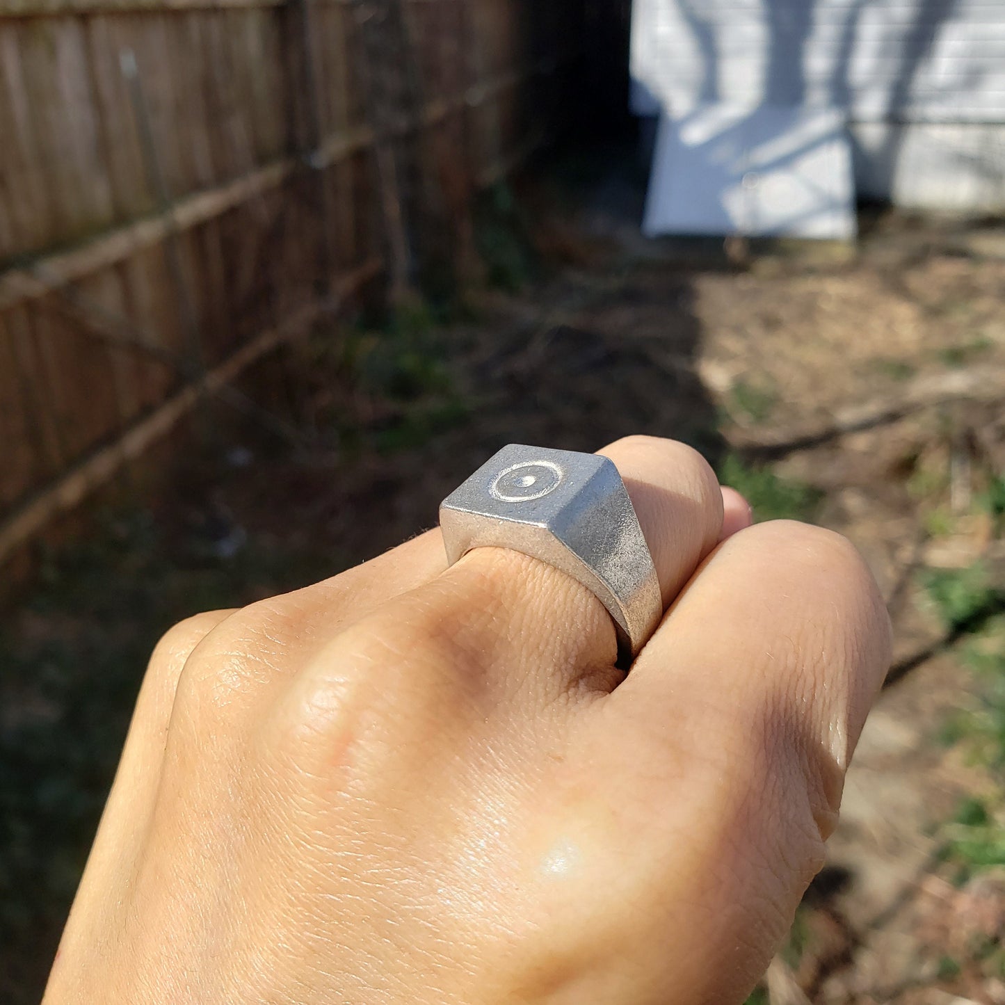 Sun sign wax seal signet ring