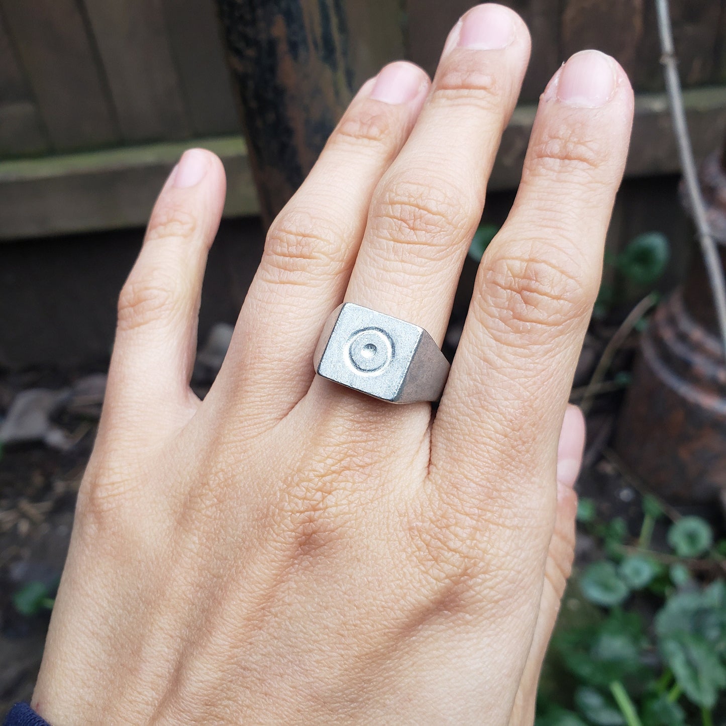 Sun sign wax seal signet ring