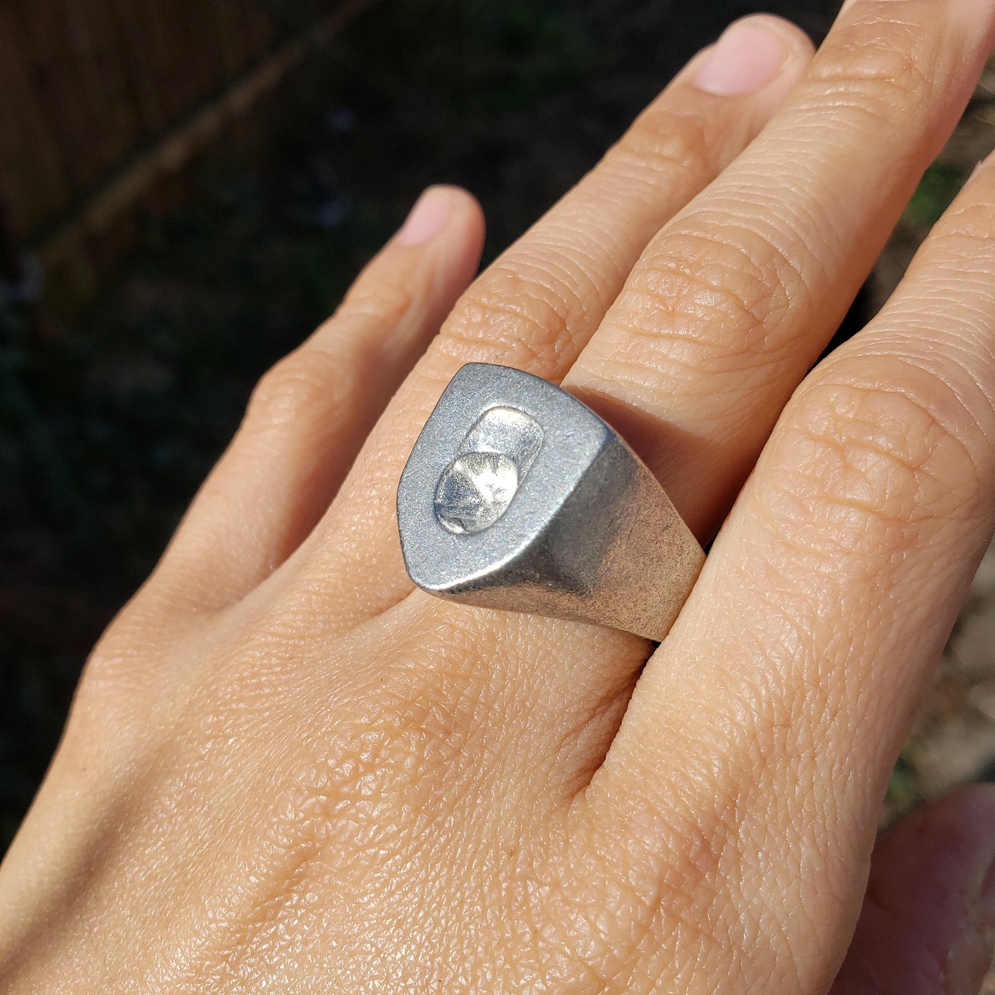 Baseball cap wax seal signet ring