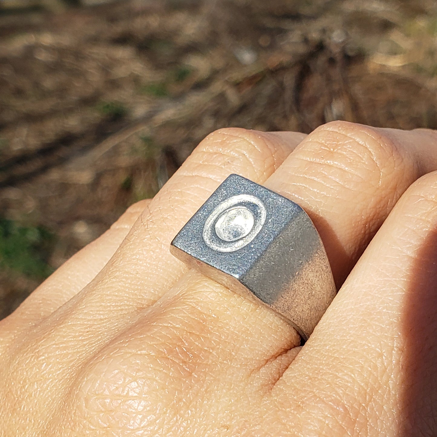 Bowler hat wax seal signet ring