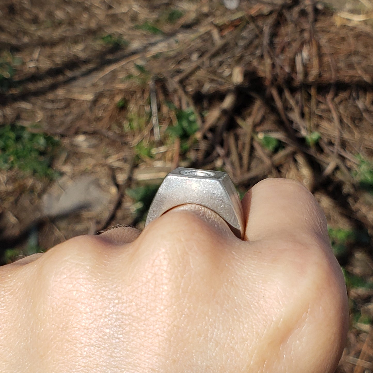 Bowler hat wax seal signet ring