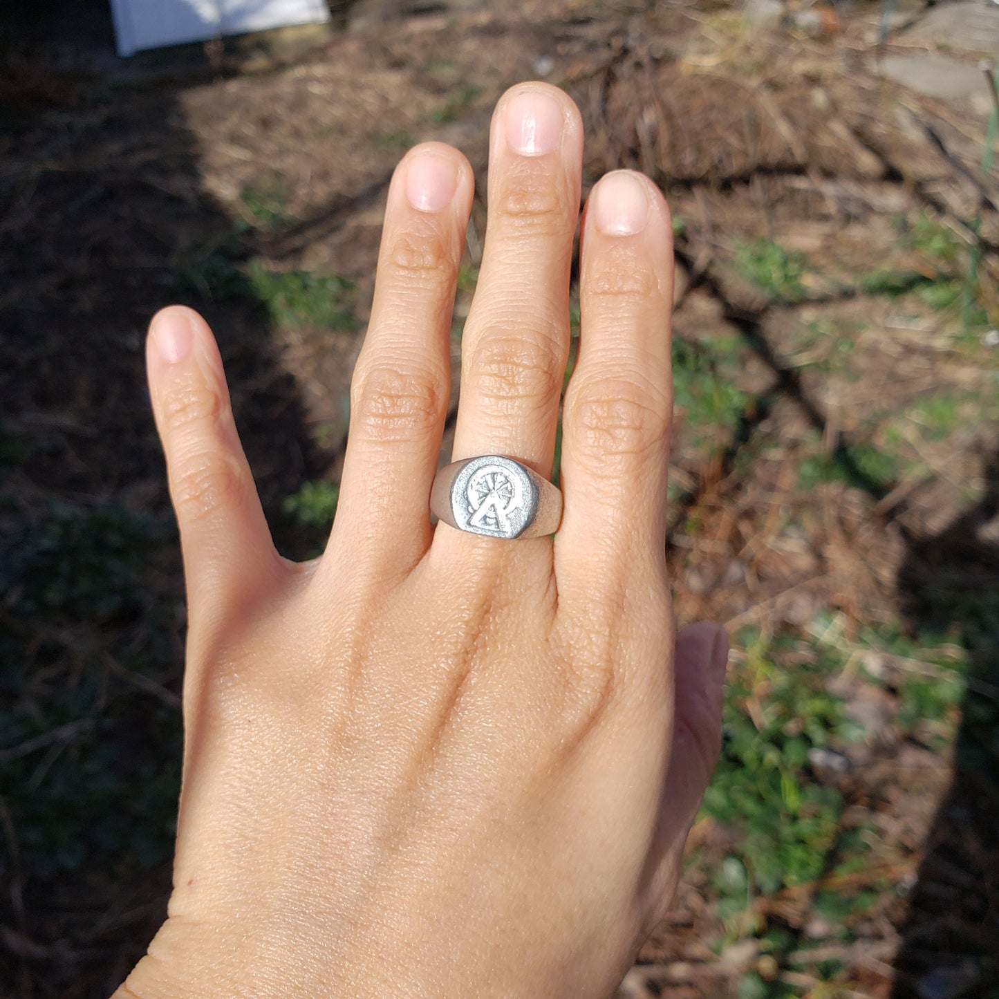 Ferris wheel wax seal signet ring