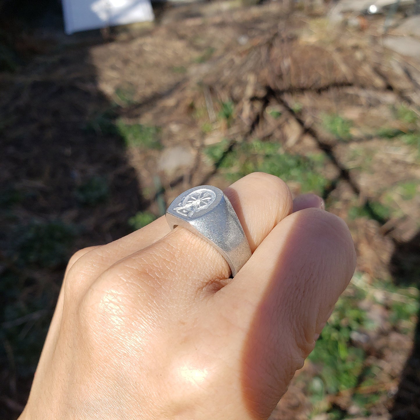 Ferris wheel wax seal signet ring