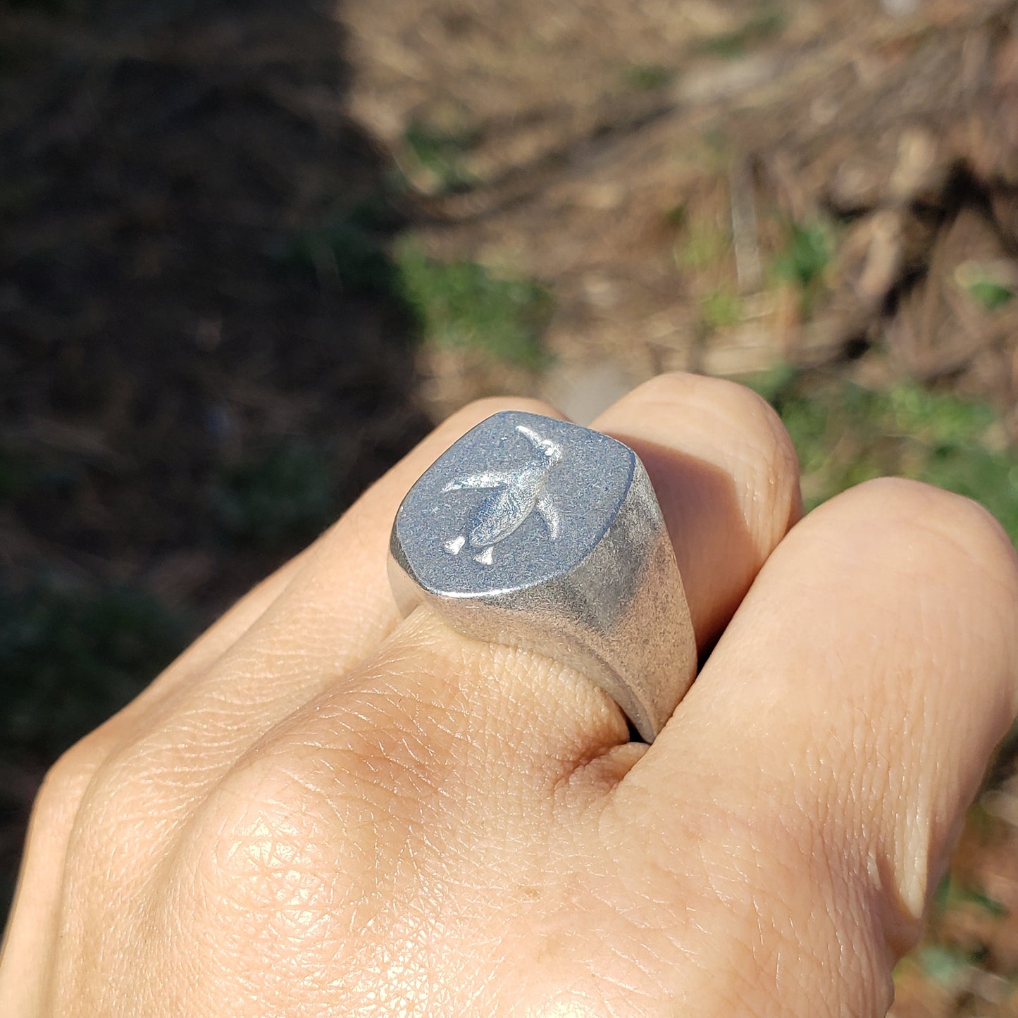 Penguin wax seal signet ring