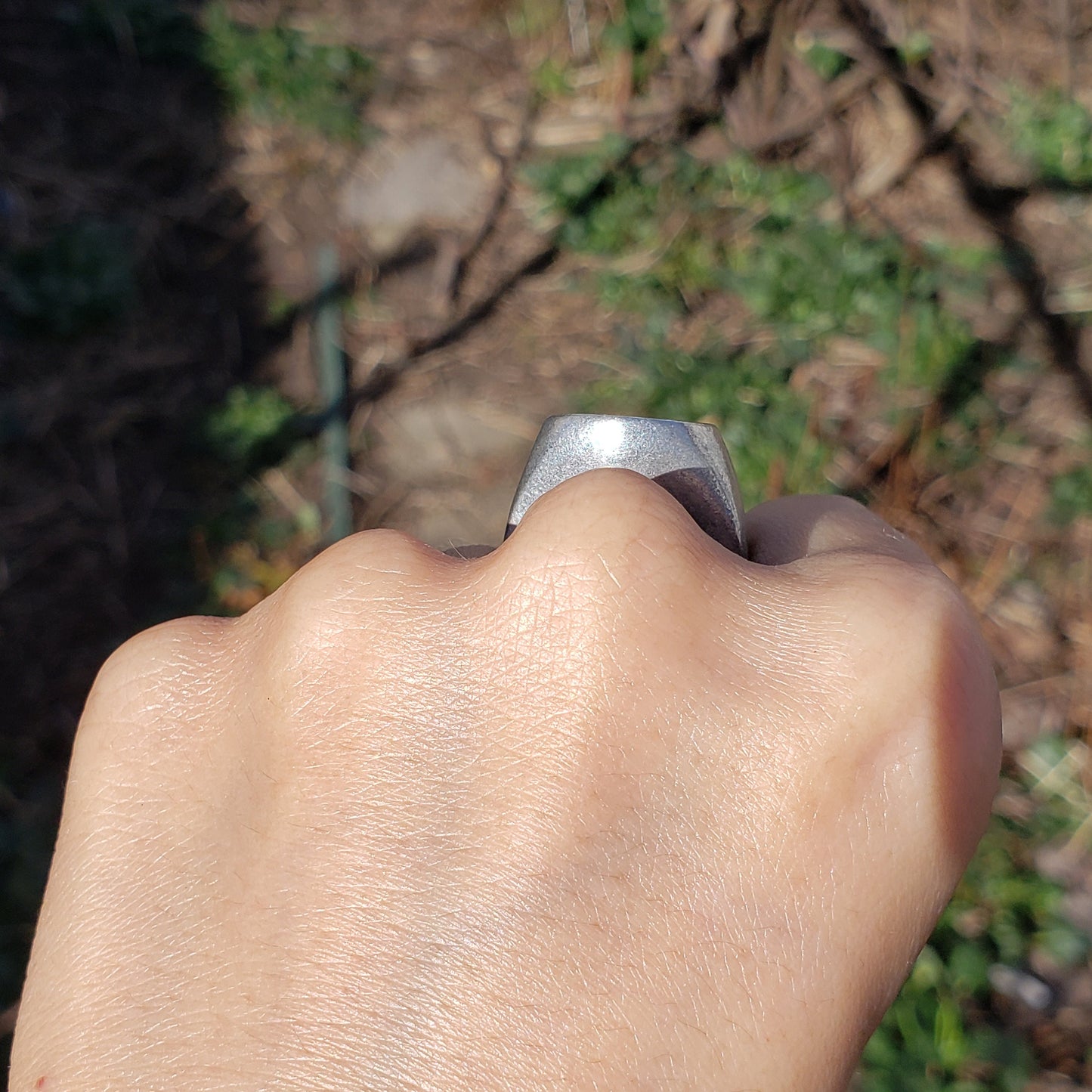 Pork pie hat wax seal signet ring