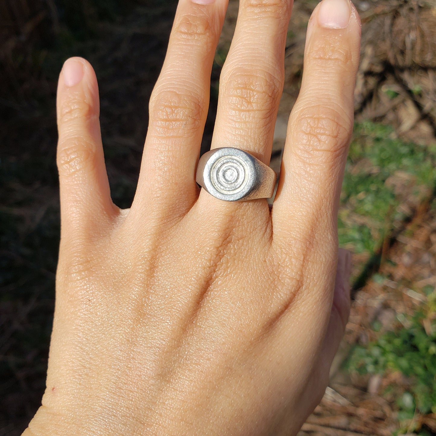 Tuna can top wax seal signet ring