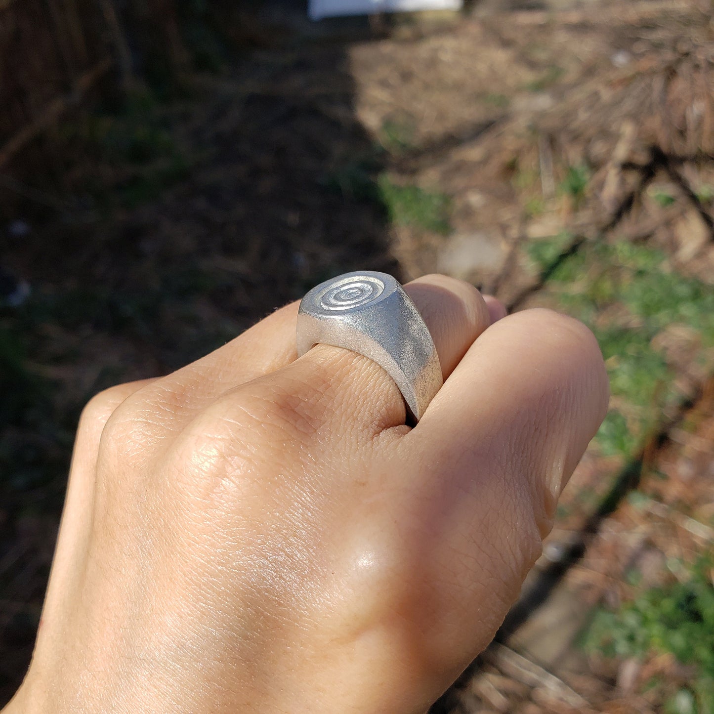 Tuna can top wax seal signet ring