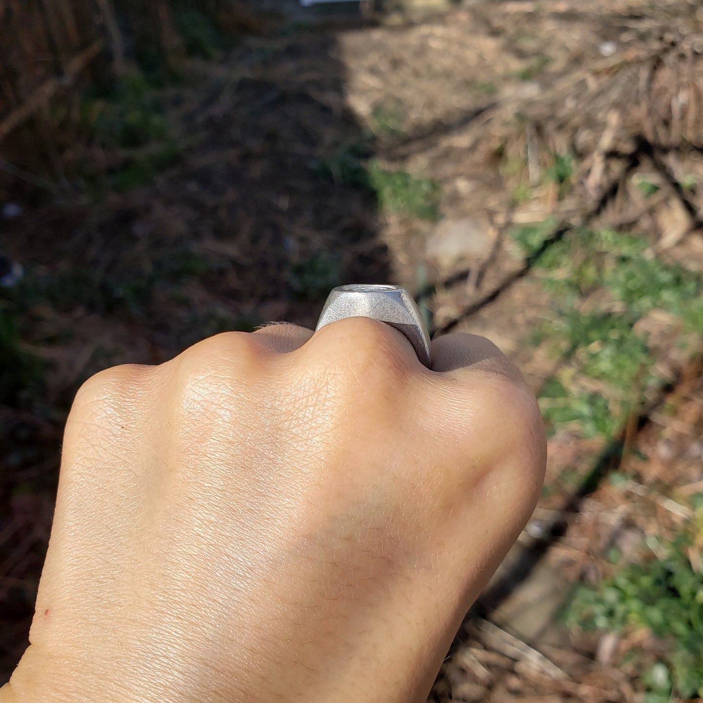 Tuna can top wax seal signet ring