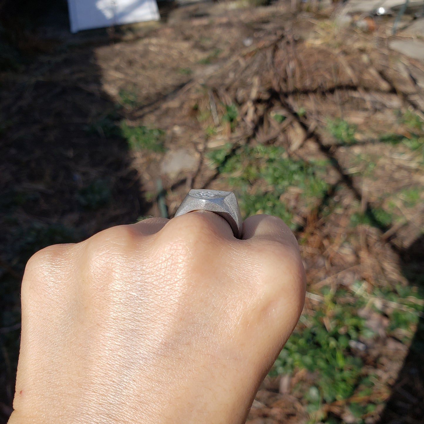 Skater wax seal signet ring