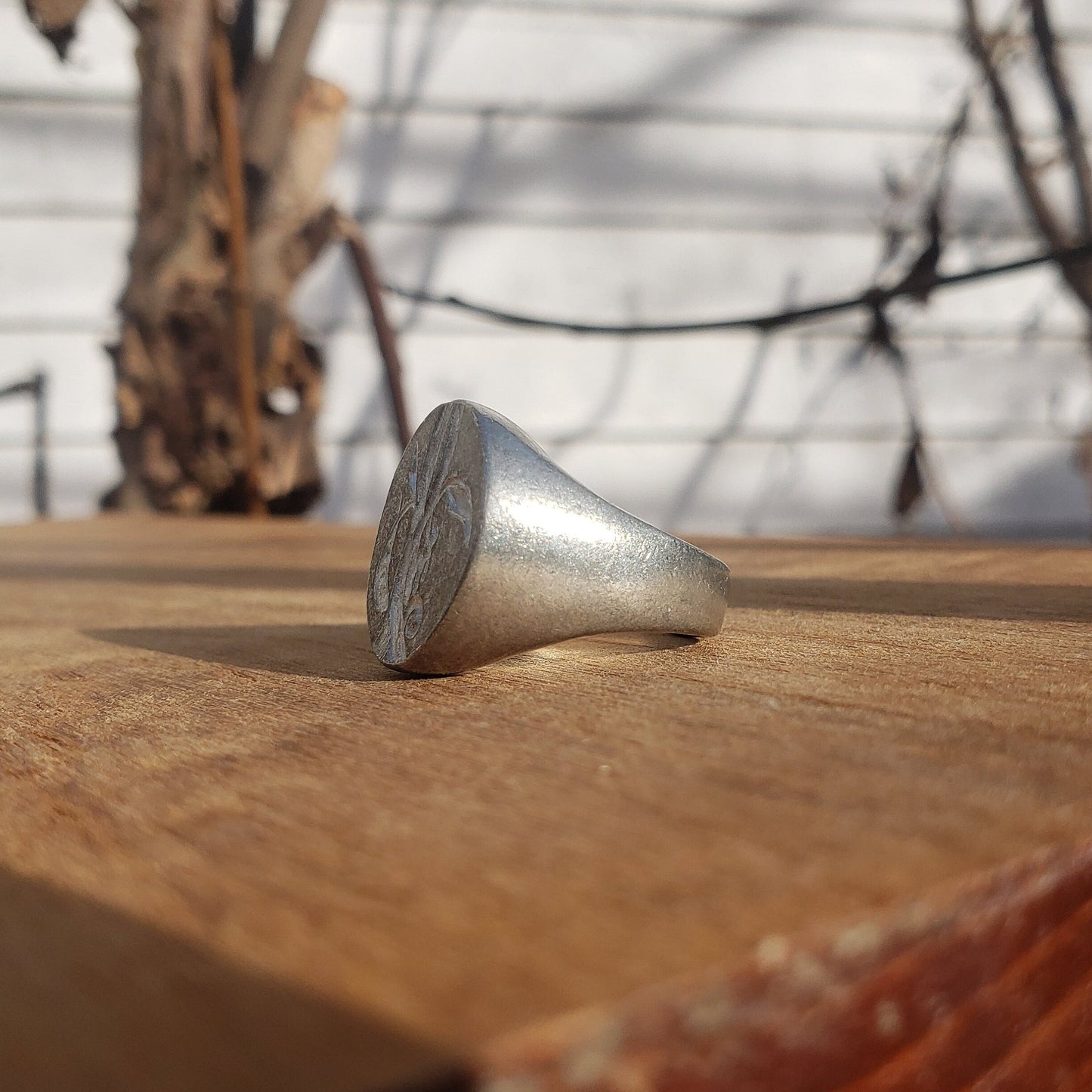 Jack and the beanstalk wax seal signet ring