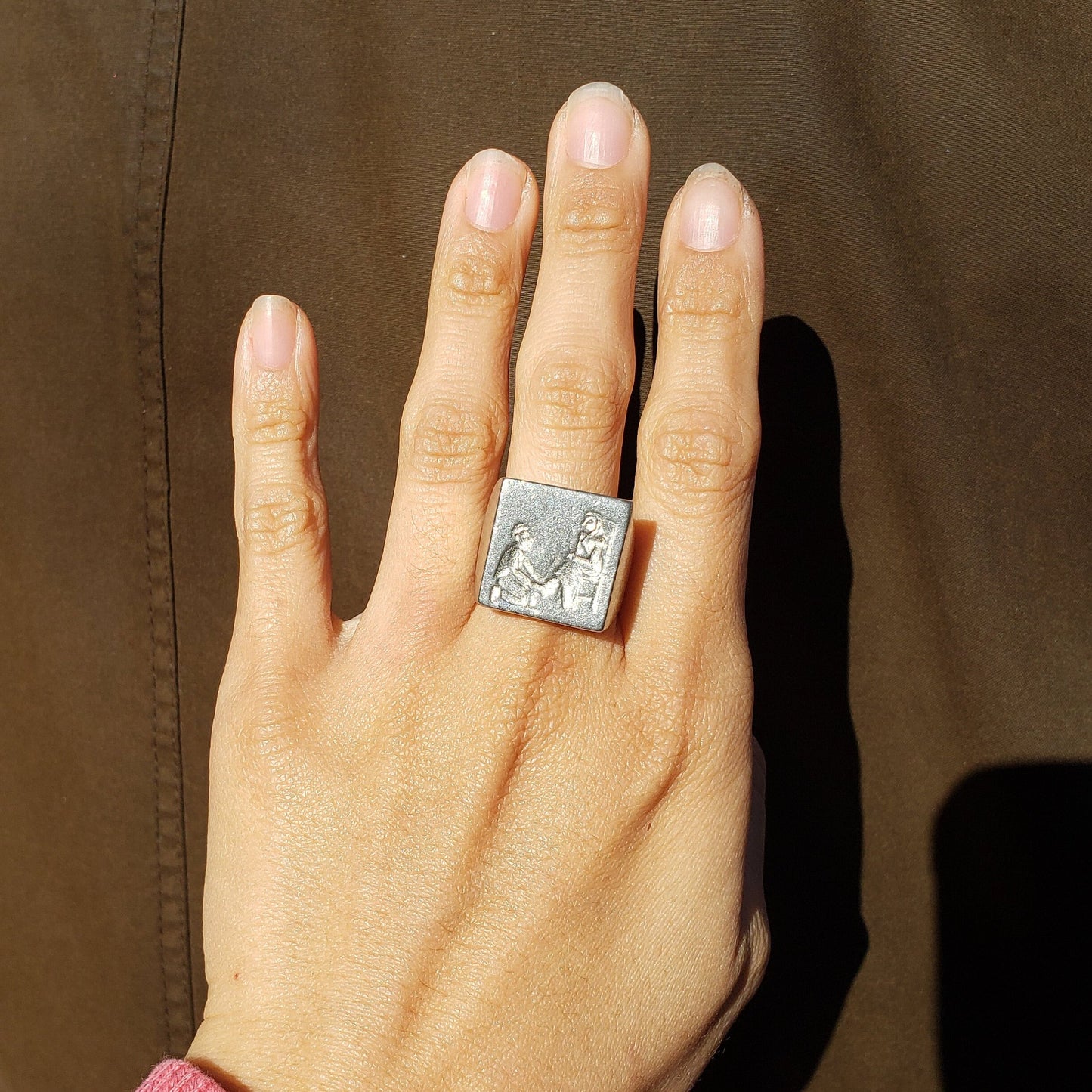 Cinderella wax seal signet ring