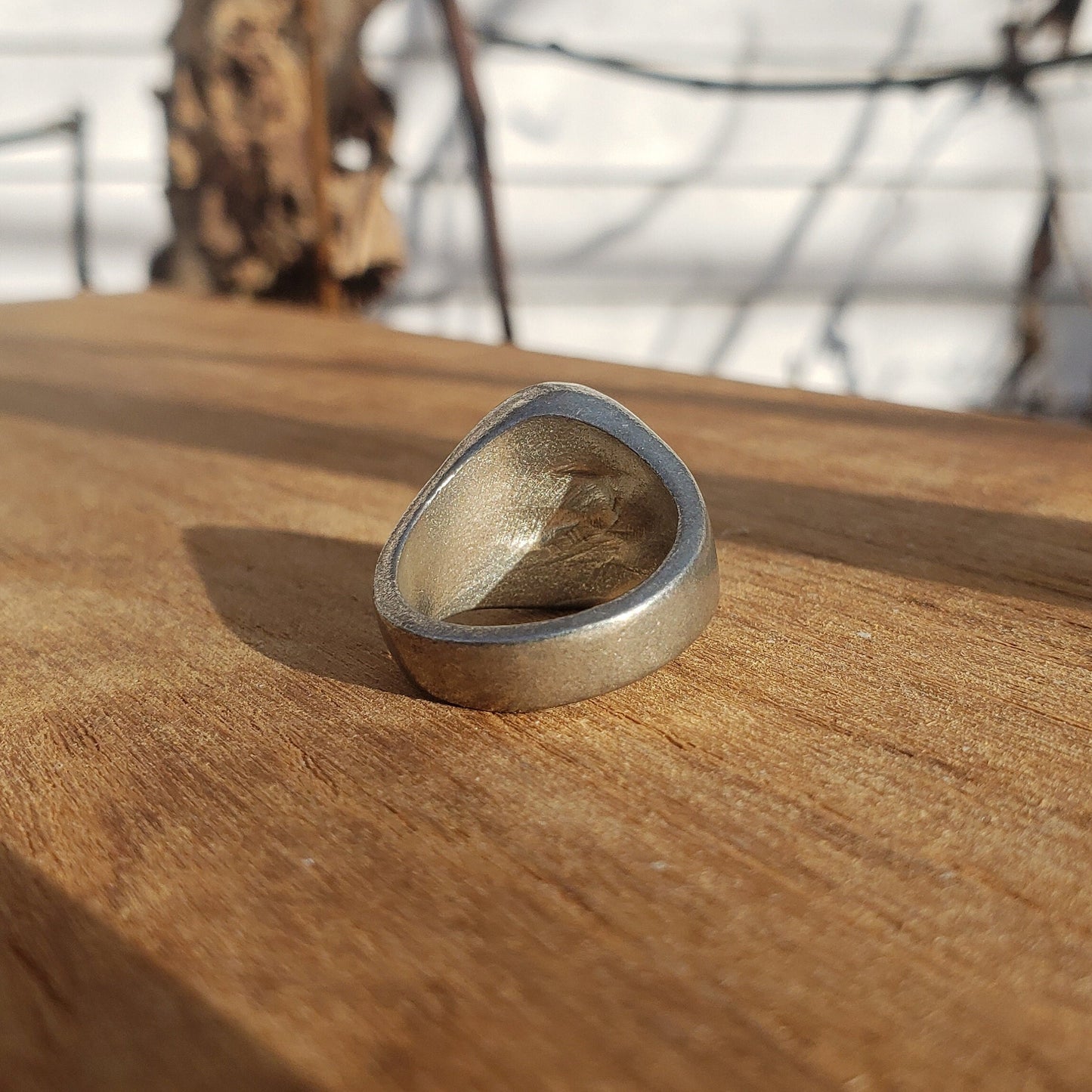 Trowel wax seal signet ring