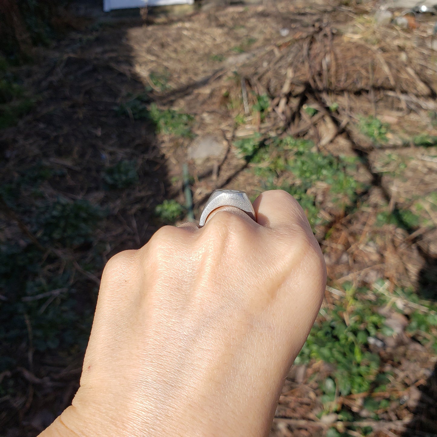 Cancer sign wax seal signet ring