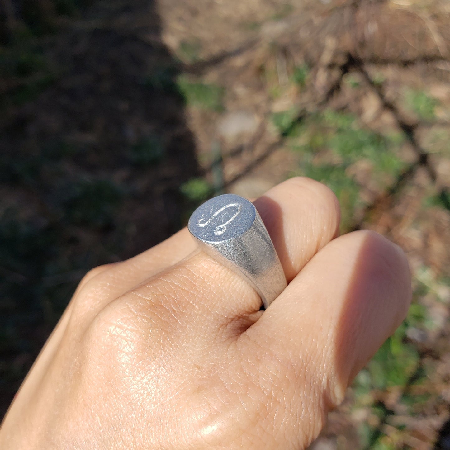 Leo sign wax seal signet ring