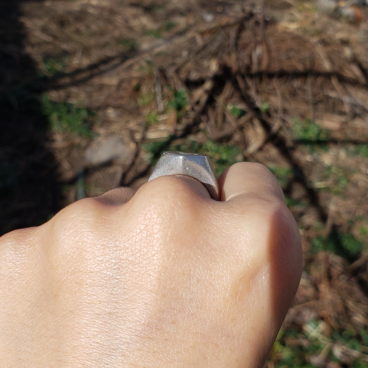 Mars sign wax seal signet ring