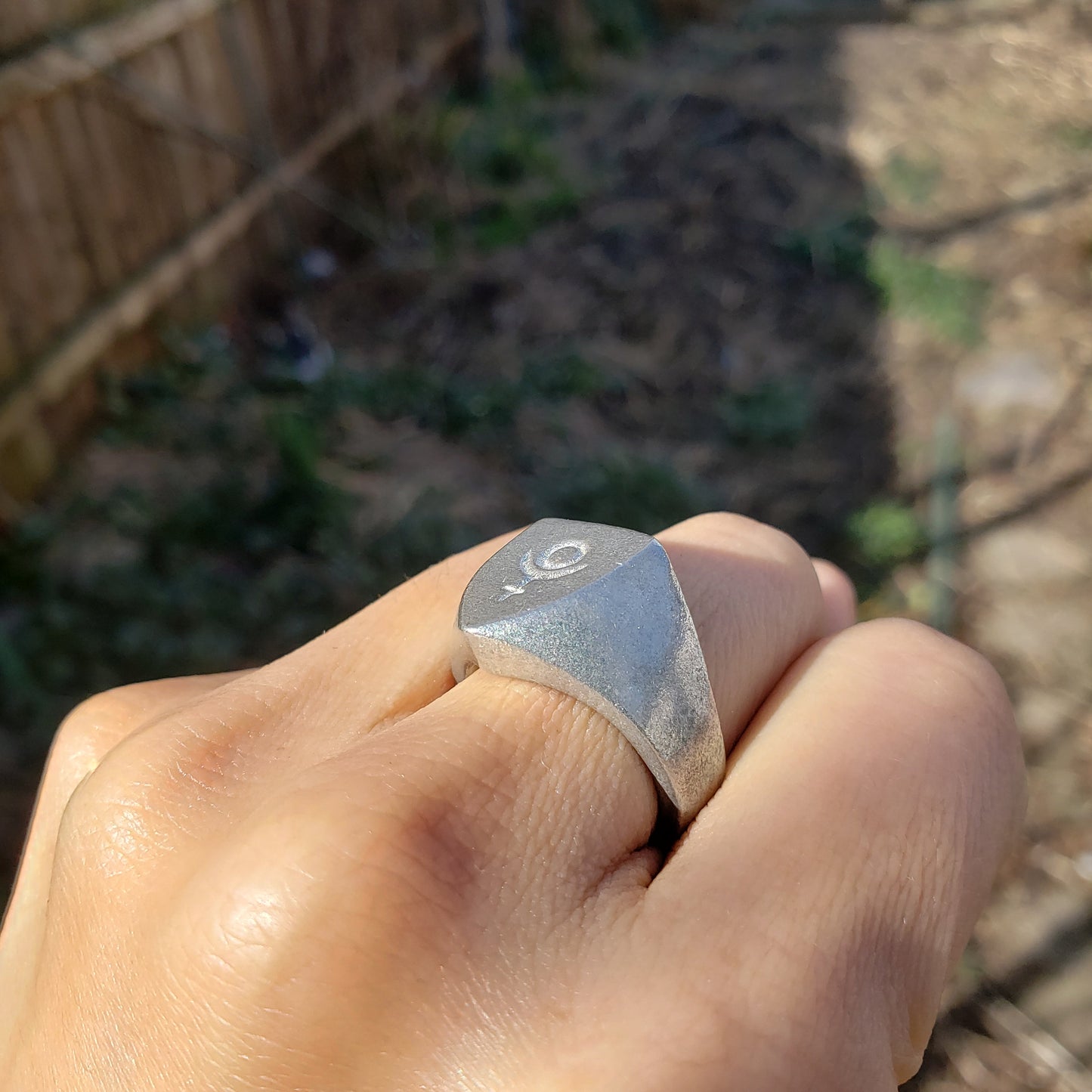 Pluto sign wax seal signet ring