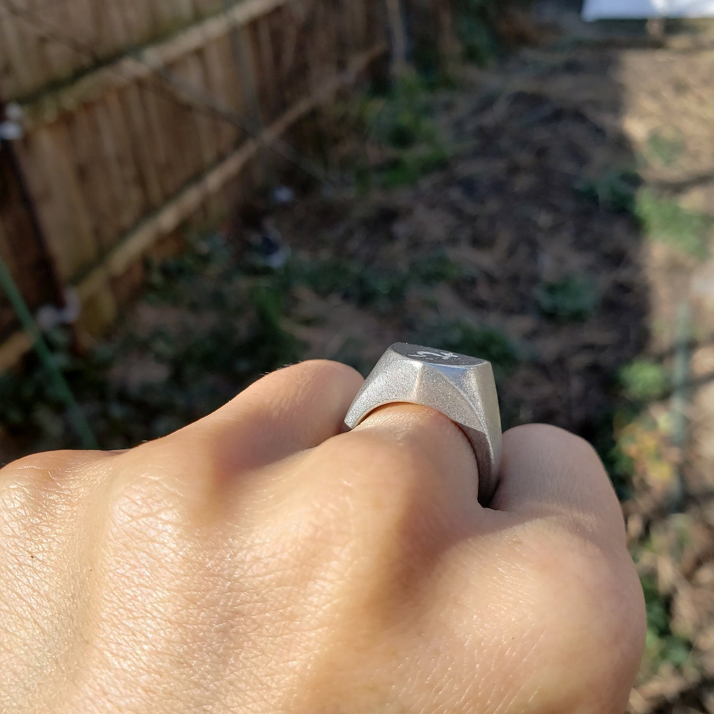 Saturn sign wax seal signet ring