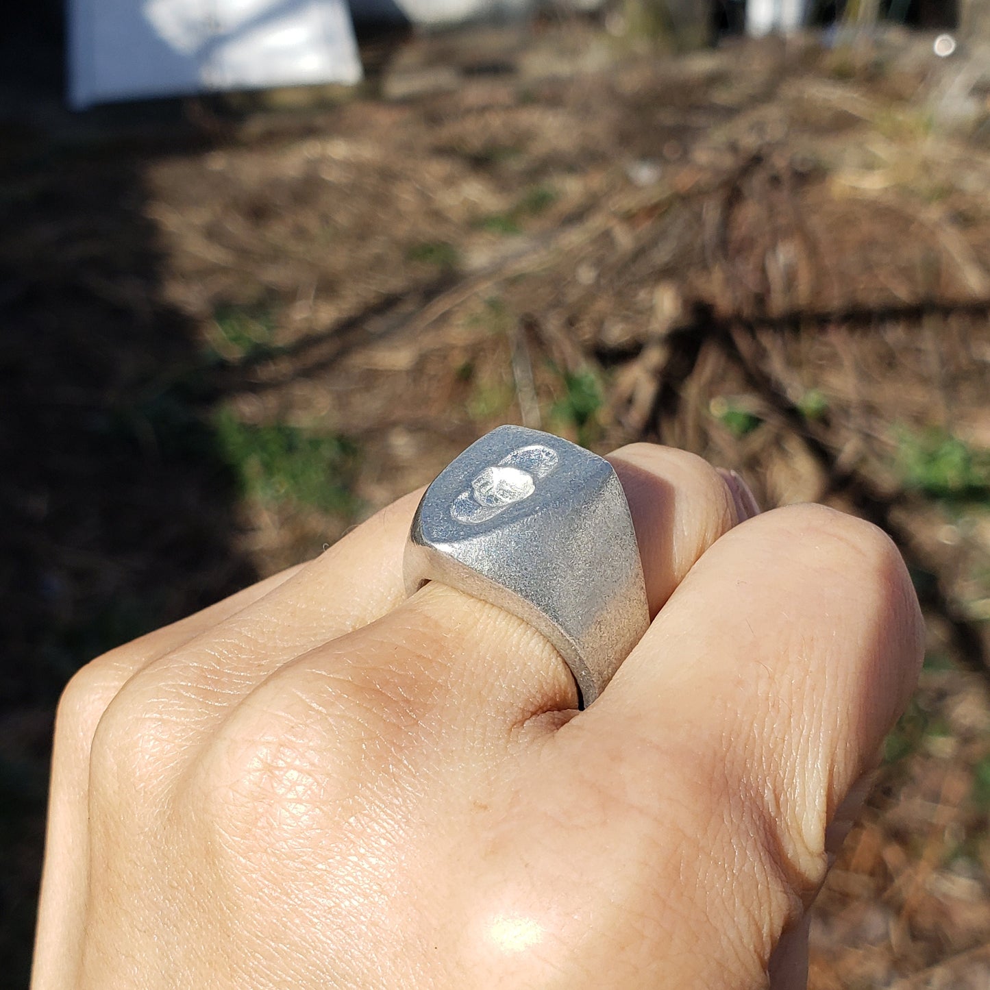 Deer stalker hat wax seal signet ring