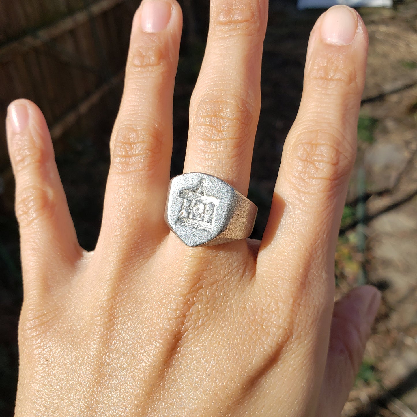 Merry go round wax seal signet ring