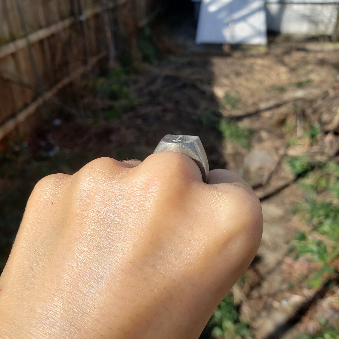 Shovel wax seal signet ring